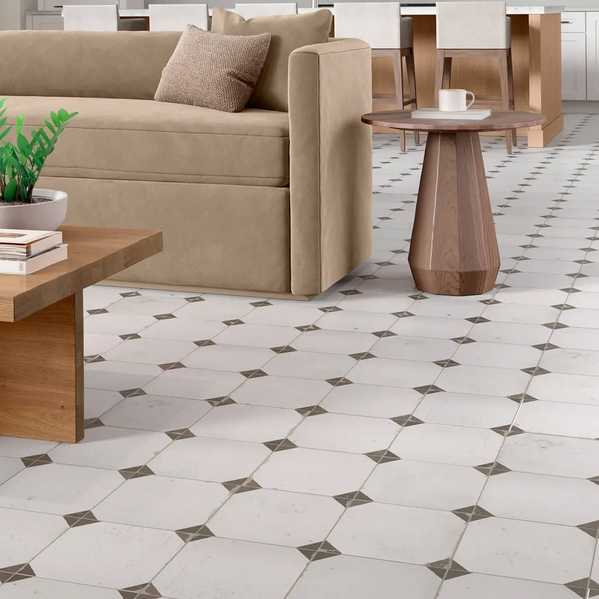 Tile flooring for living area | Bob & Pete's Floors