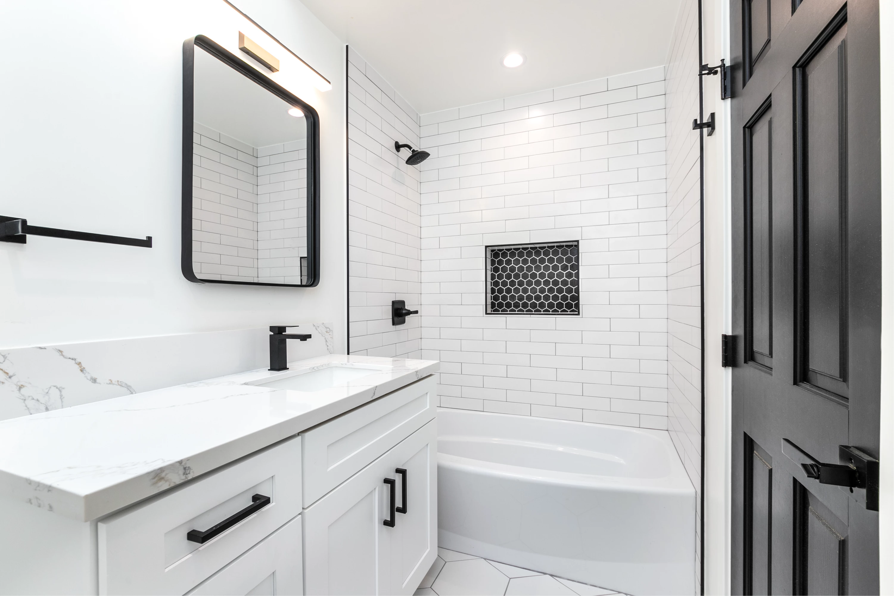 bathroom shower and tile