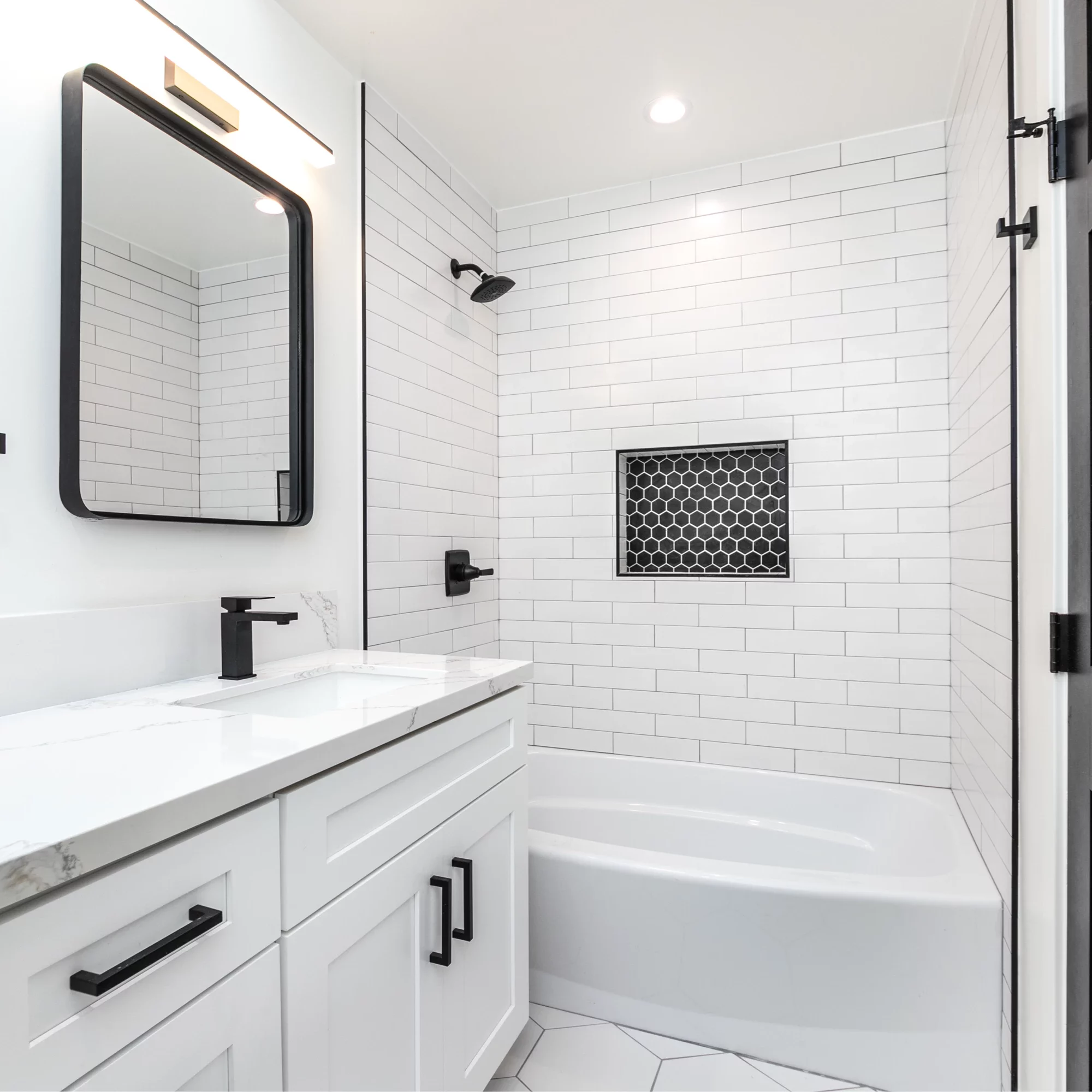 bathroom shower and tile